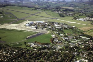 An aerial view of the former RAF Lyneham, where the new Defence Technical Training College is being built. (Crown Copyright)