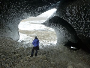 Inside an ice cave in a Glacier on South Georgia. [Simon Browning]