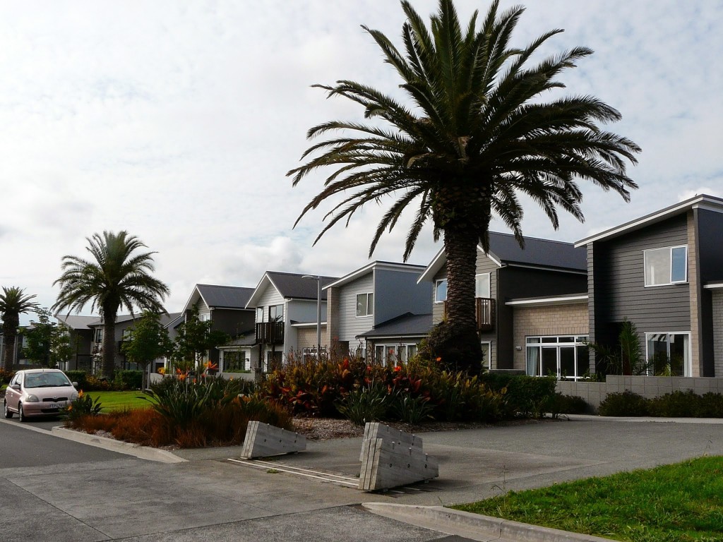 Housing at the site of the former Hobsonville air base in Auckland, New Zealand. [Stephen Harness]