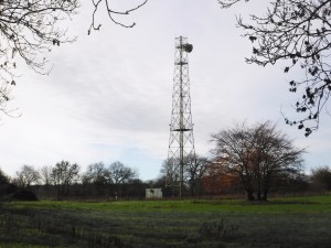 The mast site at Dunkeswell, Devon.