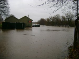 Flooding at ITC Catterick's stores. [Crown Copyright]