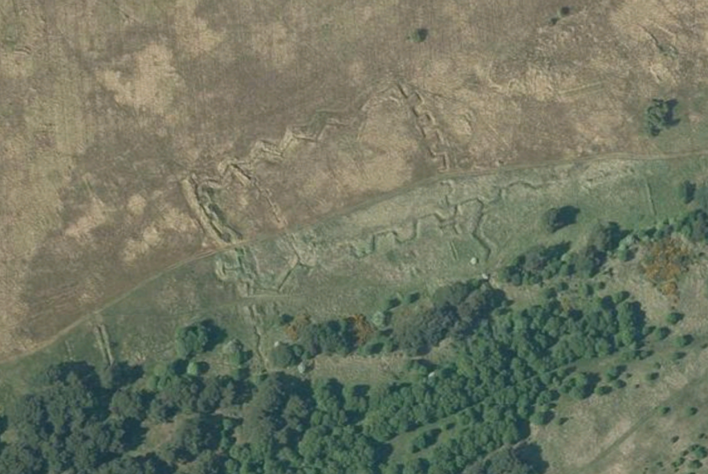 A Google Maps aerial view of the trench system at Barry Buddon Training Centre. [Google]