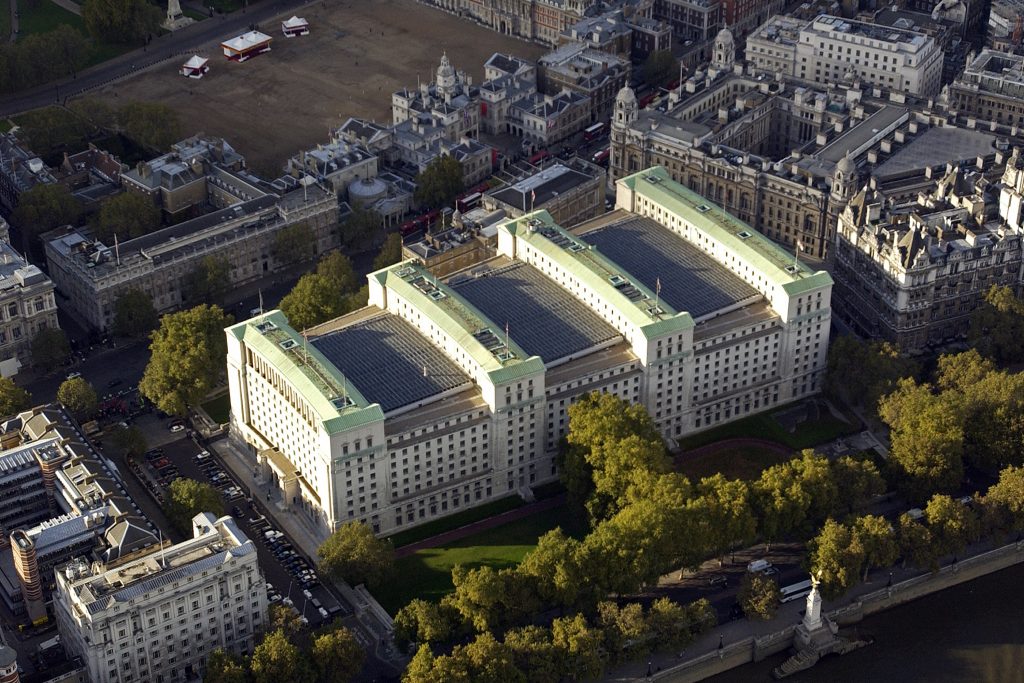 Main Building as seen from the air. [Crown Copyright/MOD2005]