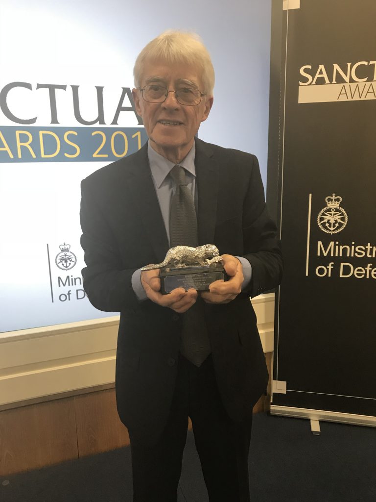 Roy Canham, Sanctuary Silver Otter Winner 2017 [Crown Copyright, MOD 2017]