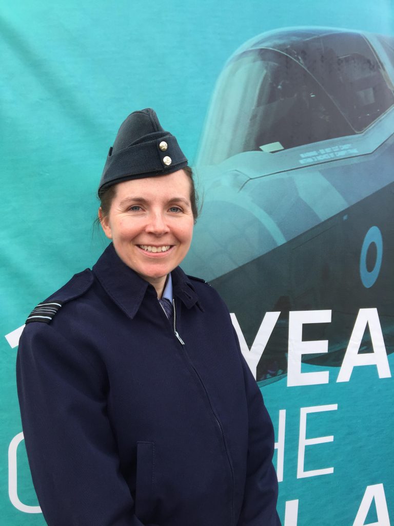 RAF Squadron Leader Sarah Brewin [Crown Copyright, MOD 2018]