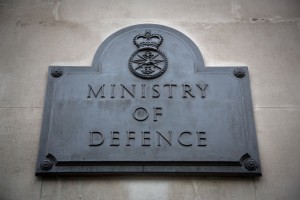 Ministry of Defence sign. [Photo by Harland Quarrington; Crown Copyright]