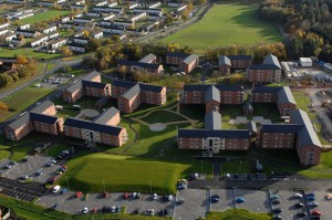 Single Living Accommodation blocks built under Project SLAM at Richmondshire Lines, Catterick Garrison. [Photo by Cpl Ian Forsyth; Crown Copyright/MOD2014]