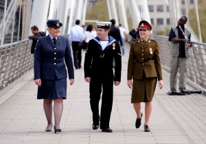 Richard's team works with all three branches of the Armed Forces: Royal Air Force, Royal Navy and the Army. (POA (Phot) Julian Merrill; Crown Copyright)