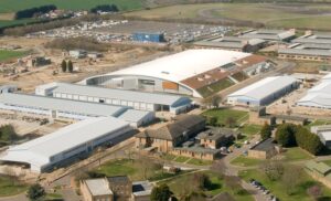 An aerial view of the Pathfinder building. (Crown Copyright)