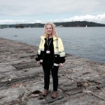 Hannah Palmer on Plymouth Breakwater. (Crown Copyright)