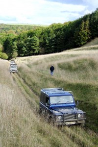 Greenlaners enjoying Salisbury Plain. (Crown Copyright)