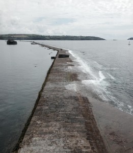 Plymouth Breakwater from the lighthouse. (Crown Copyright)