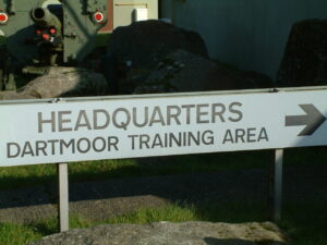 Dartmoor Training Area sign. [Kirsty Williams; Crown Copyright/MOD2014]