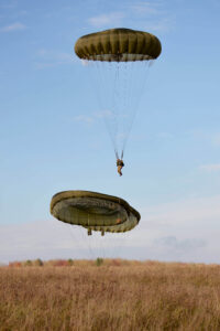 Merville Barracks is the home of 16 Air Assault Brigage. Here, Paratroopers of C Company, 3rd Battalion The Parachute Regiment, part of 16 Air Assault Brigage, train during Exercise Wessex Storm on Salisbury Plain. [Crown Copyright /MOD2014]