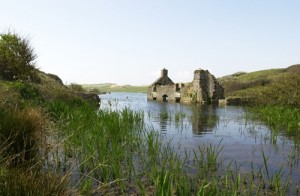 The submerged mill at Frainslake, Castlemartin Training Area [Crown Copyright]