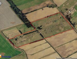 Overhead plan of the Explosives Storage Area, near RAF Mildenhall. [Crown Copyright/MOD2015]