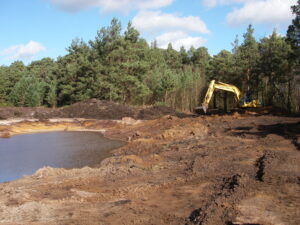 DIO's Training Estate contractors Landmarc were Runners Up in the Environmental Project Award category for their work reducing flooding on a public byway on Elstead Common. [Landmarc]