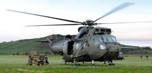 Seaking Mk4s of the Commando Helicopter Force disembark 45 Commando on exercise in Scotland [Crown Copyright]