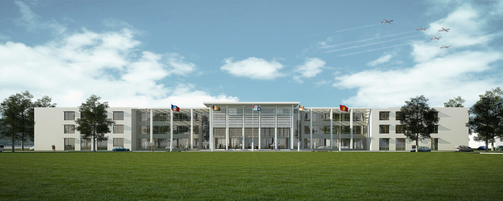 An artist's impression of part of the new development. [Copyright Skanska]