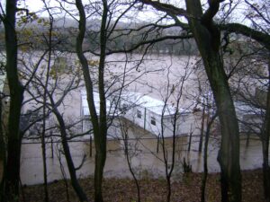 CCAT's classrooms were displaced by the flooding. [Crown Copyright]