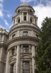 The Old War Office building, seen from Horse Guards Avenue, London. [Crown Copyright]