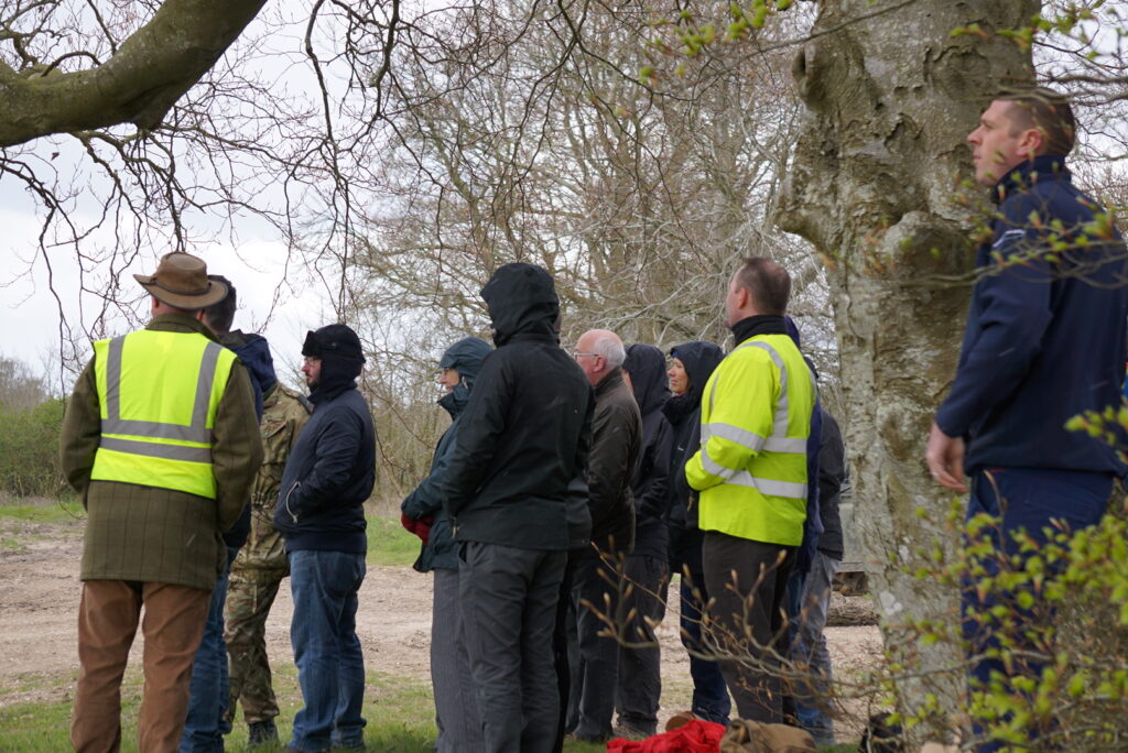 Attendees of the MOD Access Forum watching a military exercise on Salisbury Plain. [Crown Copyright/MOD2016]