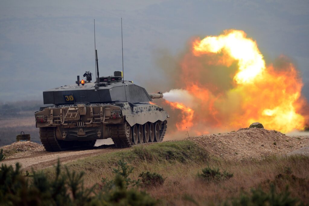 Army Reservists of the The Royal Wessex Yeomanry (RWxY), the South West's Army Reserve Cavalry Regiment taking part in Challenger 2 main battle tank live firing exercise. [Crown Copyright/MOD2013]