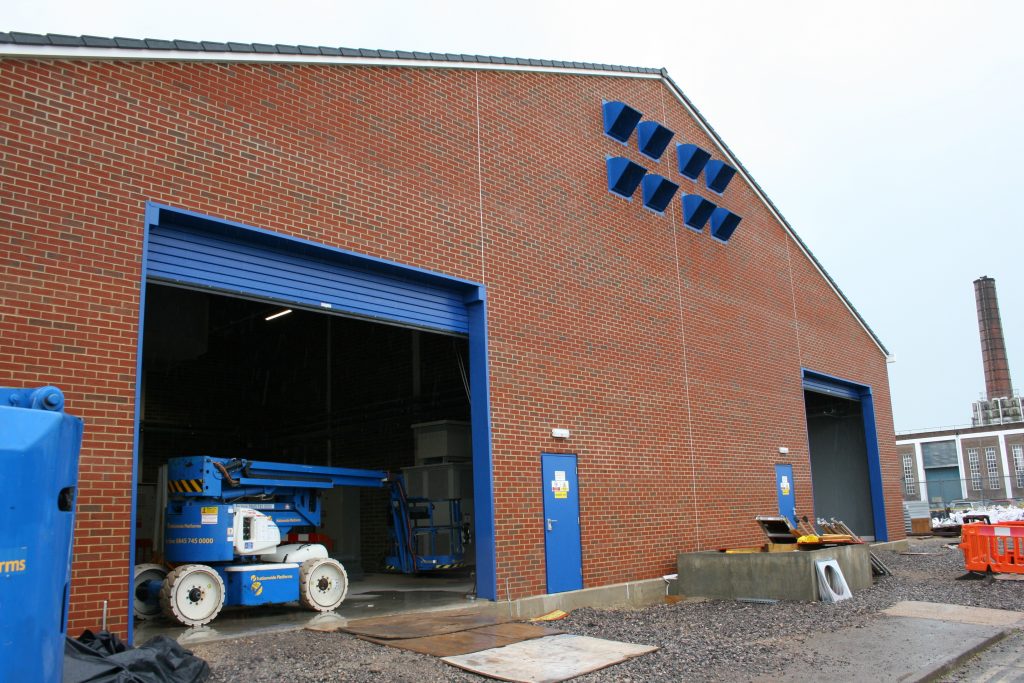 The new substation building. [Crown Copyright/MOD2016]