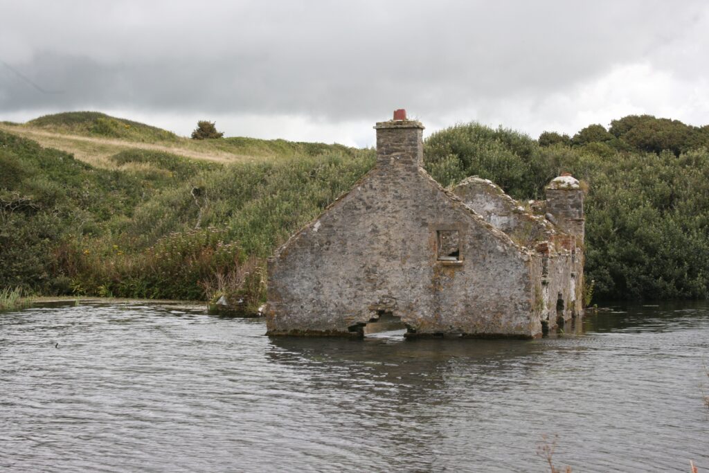 Flooded mill [Crown Copyright/MOD2016]