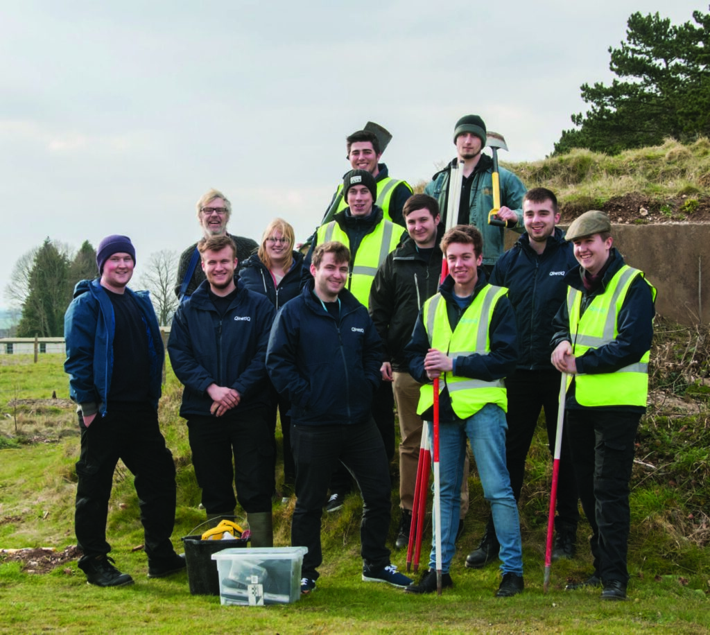 The Qinetiq apprentices from the Boscombe Down project. 