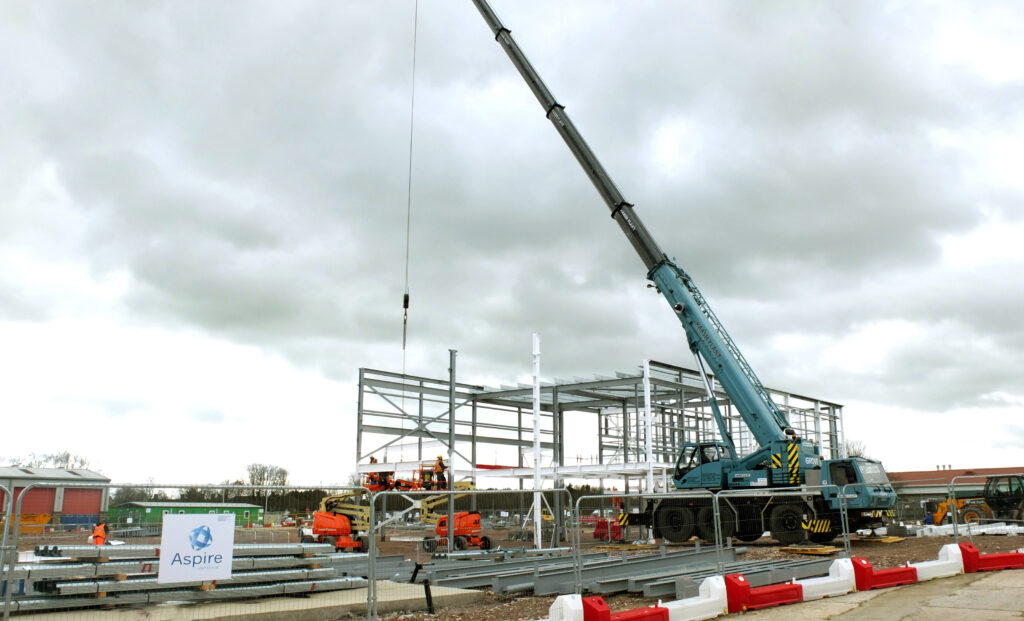 Construction underway at Larkhill. [Aspire]