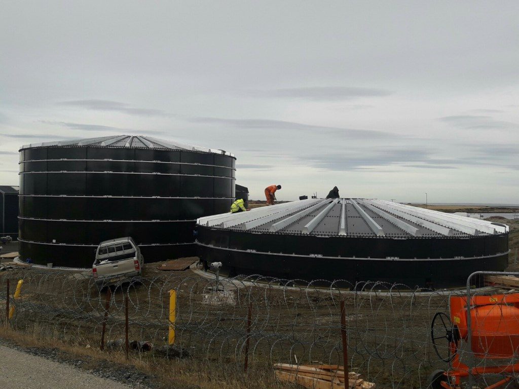 Sewage treatment system in East Falklands [Crown Copyright, MOD 2018]