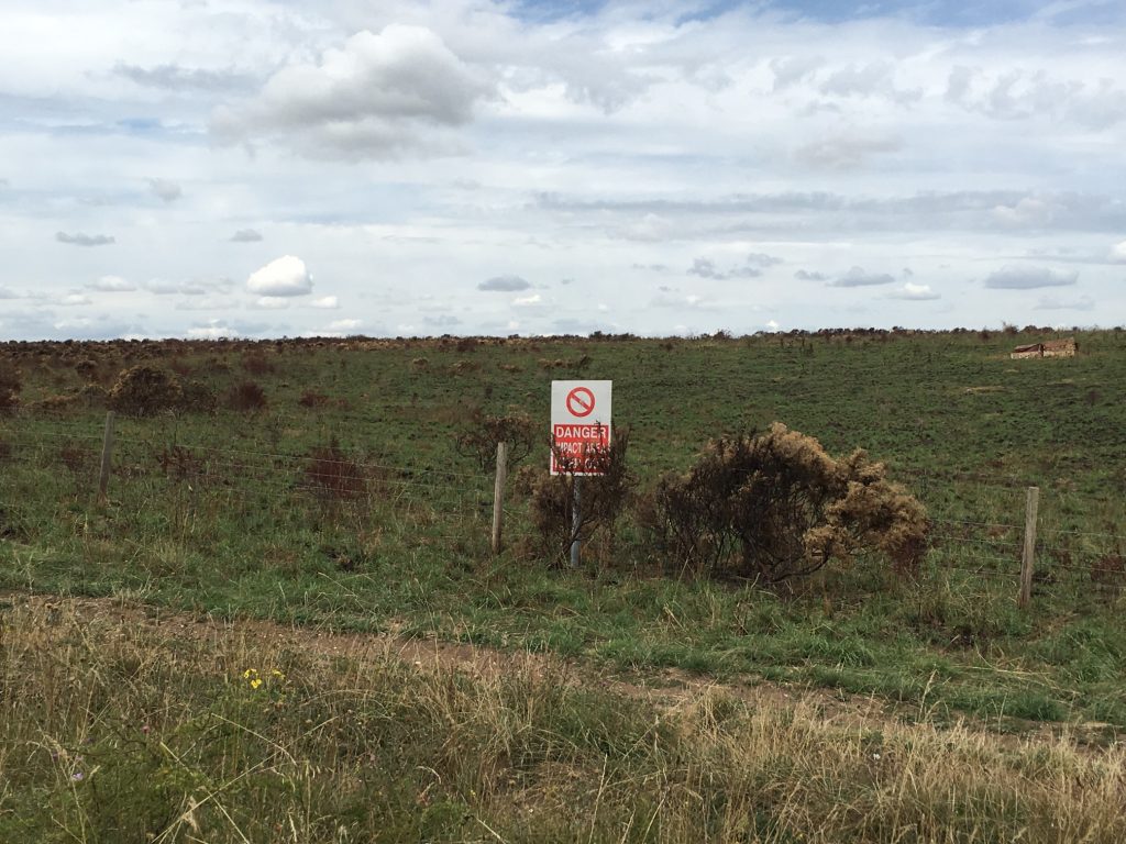 A recent photograph of the area affected by the fire shows the rapid recovery it is undergoing. [Crown Copyright/MOD2018]